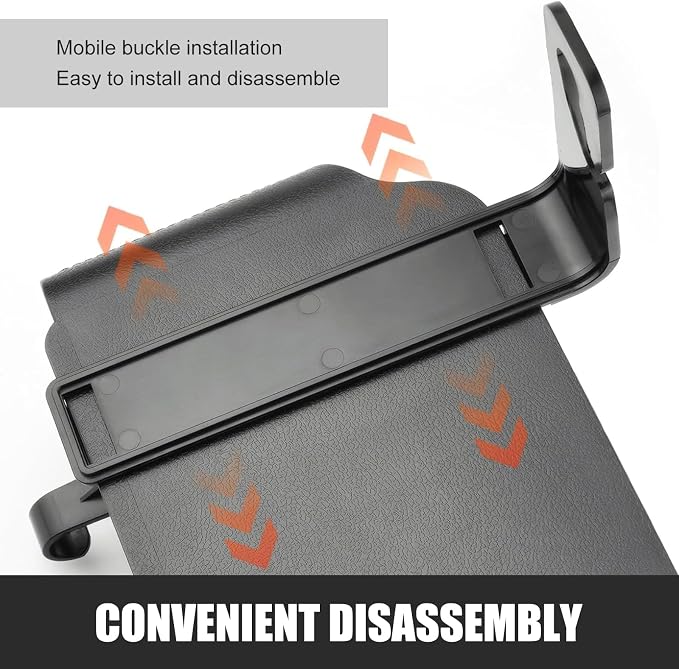 1 PC Backseat Organizer with Dual Cup Holder, Multi-function Tissue Hanging Box and 2 Hooks, Extra Rear Seat Road Trip Storage Accessories, Universal for Most Cars, Trucks, SUVs (Black)