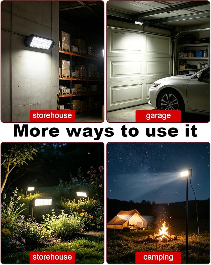 7.6 Inch Flush Mount LED Pod Lights, 2PCS 12V/24V 64W 12400LM Bumper Backup Reverse Spot Off-Road Driving Fog Work Led Light Bar for Truck, ATV, UTV, Boat