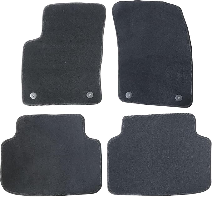 GXARTS Car Waterproof Floor Mats Carpet Full Set Compatible with Volkswagen Taos 2021 2022 2023 2024 2025 | All-Weather Protect, Black Velour Automobile Floor Liner Accessories