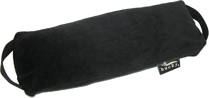 Bucky Baxter Ergonomic & Supportive Adjustable Lumbar Pillow, Black, One Size,Cotton