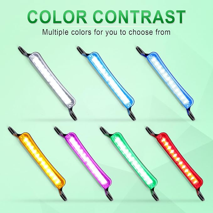 LivTee License Plate Light, Extremely Bright LED License Plate Lights Assembly for Trailer UTV ATV Truck RV Boat, Green