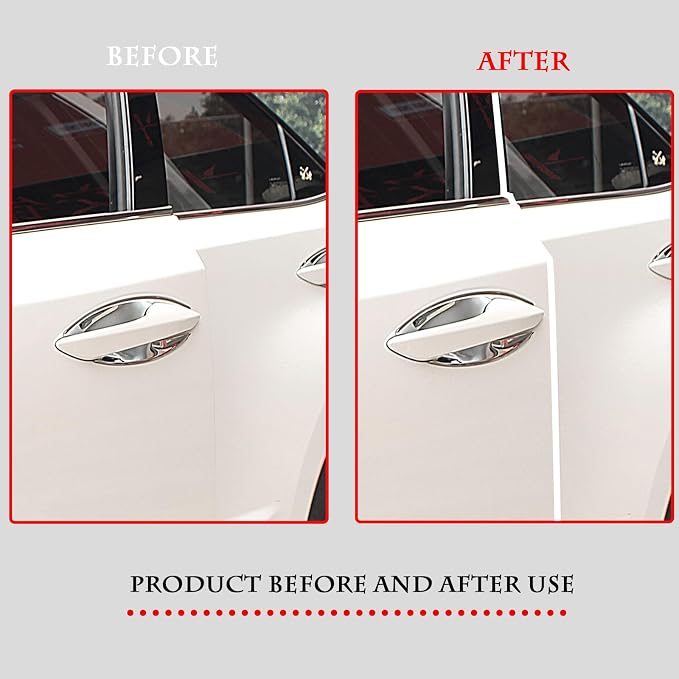 Car Door Edge Guards, 16Ft Rubber Seal Car Door Edge Trim, U Shape Door Edge Protector Guard, Aluminum Weather Proofing Automotive Door Edge Molding Protection for Most Car (White)