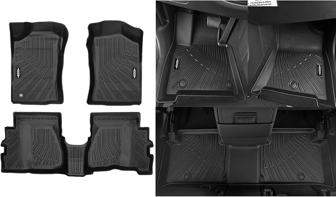 Custom Fit Floor Mats for 1995-2004 Toyota Tacoma XtraCab | (Only Fit for Tacoma XtraCab 1995-2004)All Weather TPE Floor Liners | Odorless Interior Accessories(Not for Double Cab)