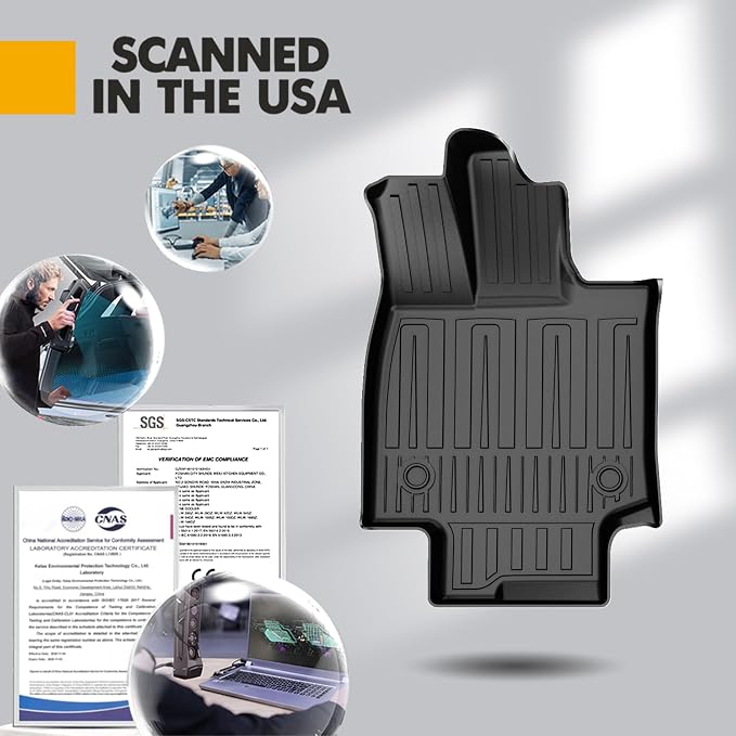 Custom Fit Floor Mats & Cargo Liner for Lexus RX350/RX350h/RX500h 2023-2026 (Excludes RX450h+ PHEV), Heavy Duty TPE All-Weather Trunk Mat