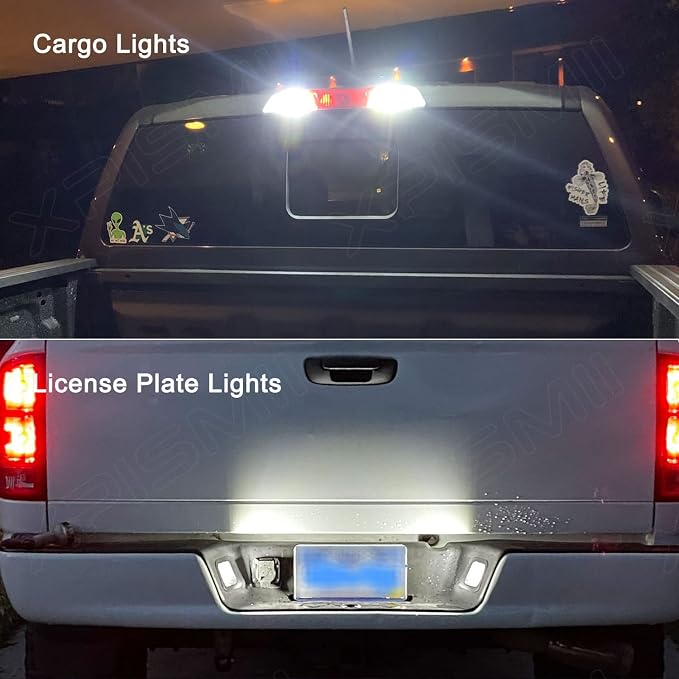 Xpismii 12 Piece 6000K White Interior LED Light Kit Package Replacement for Chevy Chevrolet Silverado/GMC Sierra 1999 2000 2001 2002 2003 2004 2005 2006, with Placement Diagram and Install Tool