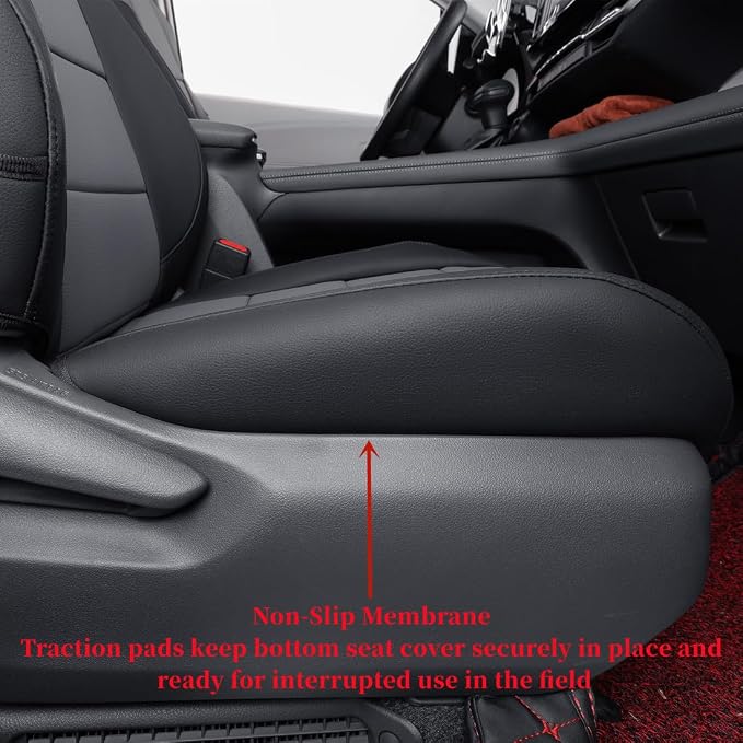 coverdream Sienna Seat Covers Custom Fit for 2021-2026 Toyota Sienna LE/XLE (8-Passenger),2nd Row Bench w/Removable Middle Seat,Waterproof Leather Car Seat Protector (Full Set,Black/Gray)