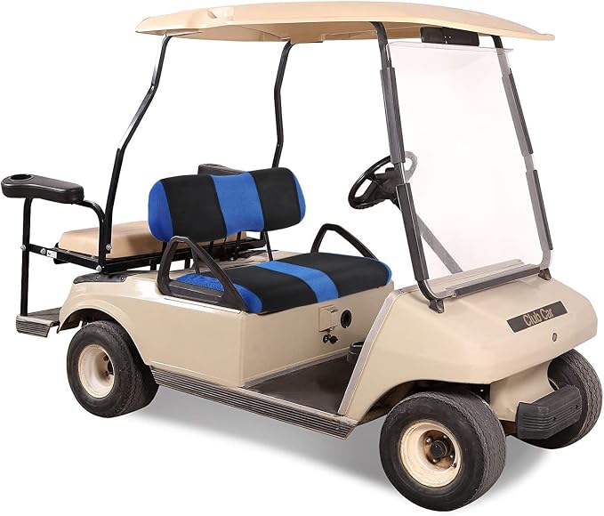 4 Passenger Golf Cart Seat Covers for Club Car DS Golf Carts OME Ordinary Seats, DS Golf Cart Seat Cover Front and Rear/Back, Washable Seat Cover