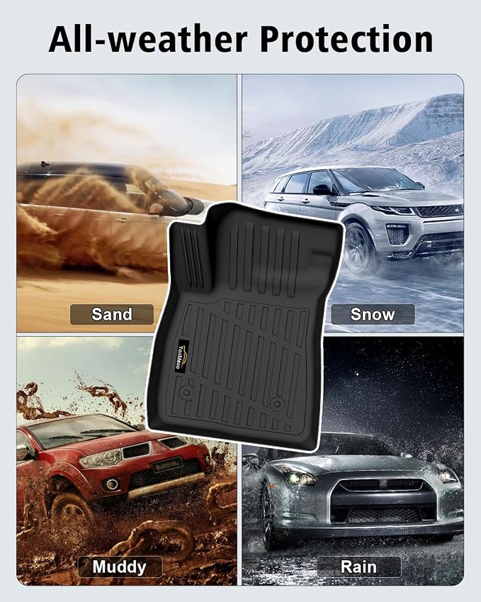 Floor Mats Custom Fit for Chevy Trailblazer FWD 2021-2025 2026 Trunk Mat with Backrest Mat All Weather TPE Cargo Liner Full Set for Chevrolet Trailblazer Accessories,Black (Upper Cargo Floor Mat)