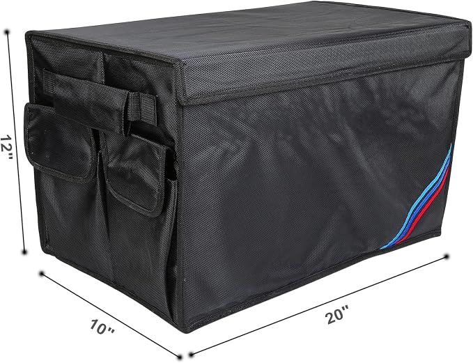 Non-slip Car Organizer, Multi-Use Collapsible Car Storage Box, Portable Auto Cargo Storage Bin for Car SUV Truck, Waterproof Outdoor Camping Picnic Storage Container,