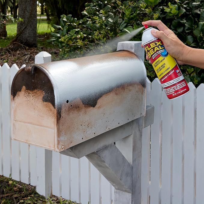 Flex Seal, 14 oz, 4-Pack, White, Stop Leaks Instantly, Waterproof Rubber Spray On Sealant Coating, Perfect for Gutters, Wood, RV, Campers, Roof Repair, Skylights, Windows, and More