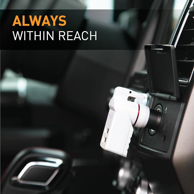 Ztylus Stinger Car Vehicle Emergency Escape Tool: Life-Saving Multi-Tool, Spring Loaded Window Breaker Punch, Seat Belt Cutter (1x White Stinger)