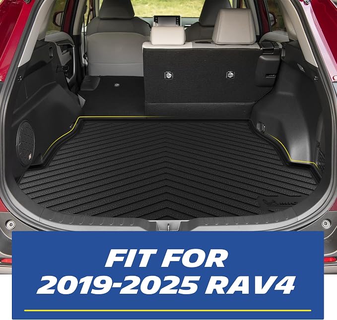 Michelin Vehicle Mats, Premier Series All-Weather TPE Custom Fit Liner for 2019-2025 Toyota RAV4 Gas Floor Mats (4 Piece)