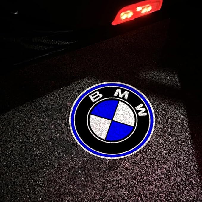 2pcs Car Door Lights Logo Projector,Dual Plug Puddle Lights Ghost 3D Shadow Light Car Welcome Lights Compatible with1/3/4/5/6/7/x1/x2/x3/x4/x5/x6/x7/M/Series Car Accessories