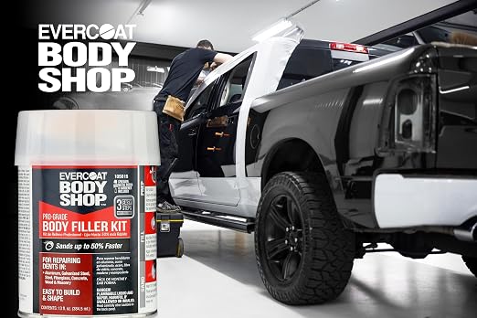 Evercoat Body Shop 105015 Pro-Grade Body Filler Kit, Easy to Build and Shape, Multipurpose for Dents in Aluminum, Fiberglass & More, Easy Mix Hardener Included 13 Fl Oz.