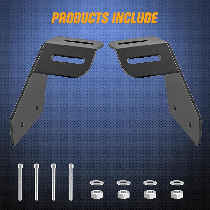 Nilight Light Bar Mounting Brackets for 42-45 Inch LED Bars UTV Roof Upper Windshield Compatible with Can-am Maverick X3 MAX All Models 2017 2018 2019 2020 2021 2022 2023 2024