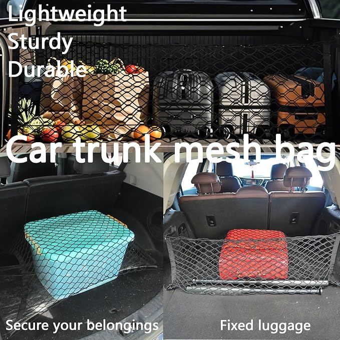 Truck Bed Cargo Net, Storage Elastic Mesh Net(35.4 * 15.7In)