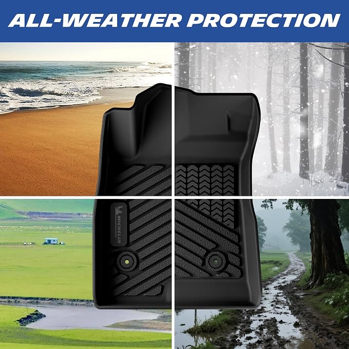 Michelin Vehicle Mats, All-Weather TPE Custom Fit Liner for 2024-2026 Chevy Trax/Buick Envista (3 Piece), Premier