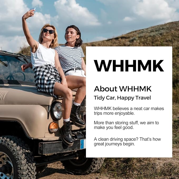 WHHMK Car Storage, Sturdy Leather Car Backseat Organizers, Bearing 10 Kg of Weight Automotive Front Seat Organizer, Floor Organizer and Storage Used for SUV Truck Van Toys Snack Water Bottles Holder