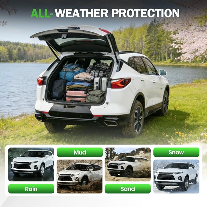 Cartist Cargo Liner for Chevy Blazer 2019-2025 2026, All Weather Cargo Mats for Blazer Accessories, Heavy Duty TPE Trunk Mat, Car Accessories