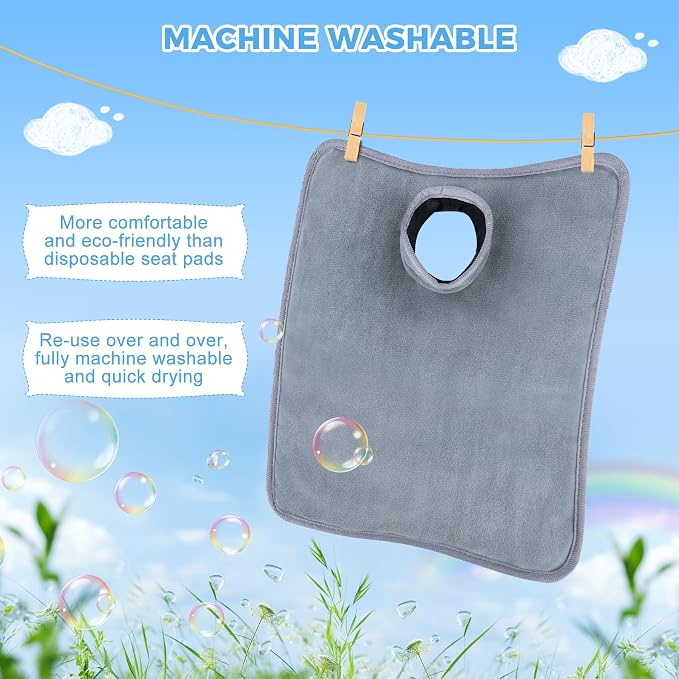 Car Seat Protector for Potty Training, 2 Pack Waterproof CarSeat Liner Toilet Training for Baby Infant Toddler, Dry Seat Piddle Pads Cover for Strollers (Gray)