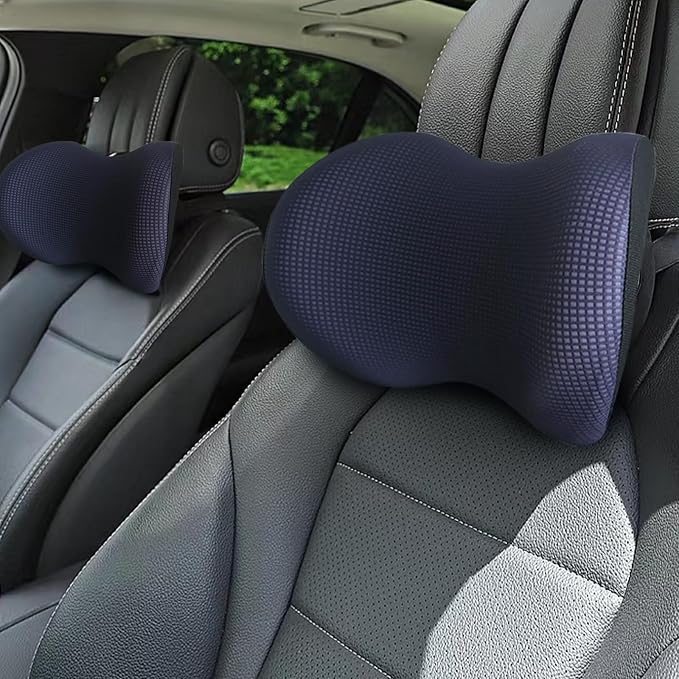 Really Cushiony Car Headrest Pillow, Car Pillow for Driving Seat with Adjustable Strap, Breathable Removable Cover & Ergonomic Design - Softness Office Travel Car Neck Pillow(Purple, 1PC) | Neck Support with Adjustable Strap, Breathable Removable Cover...
