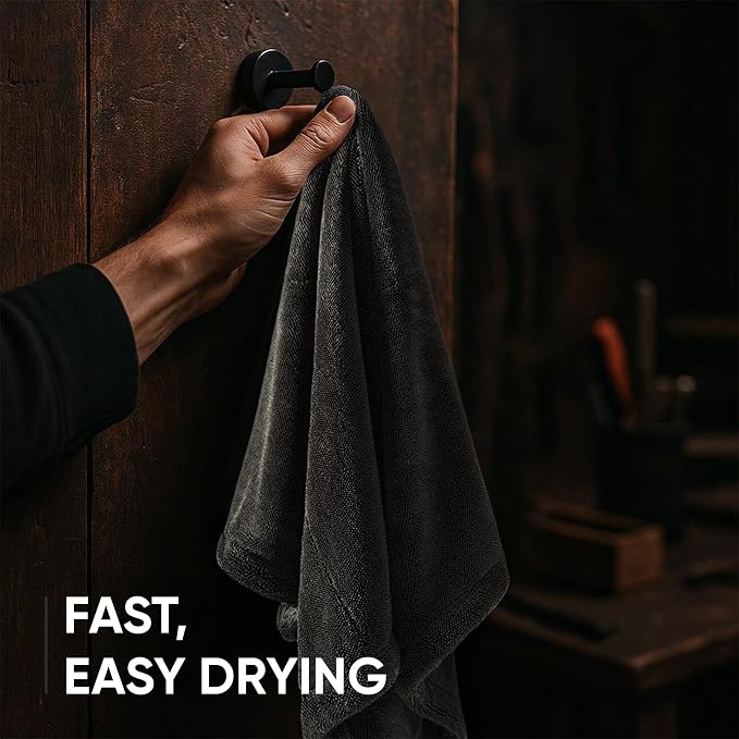 Papa Dragon Car Drying Towel ā Extra Large 25"x34" - 1300 GSM Microfiber Towel, Twisted-Loop, Streak-Free, Scratch-Free, Ceramic Coating Safe, for Cars Trucks SUV ā 1 Pack