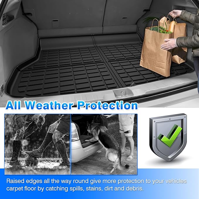 RDX Cargo mat - Trunk Mat for Acura RDX 2013-2018, All Weather Trunk Mat for RDX Accessories, Heavy Duty Rubber Mats, Car Accessories