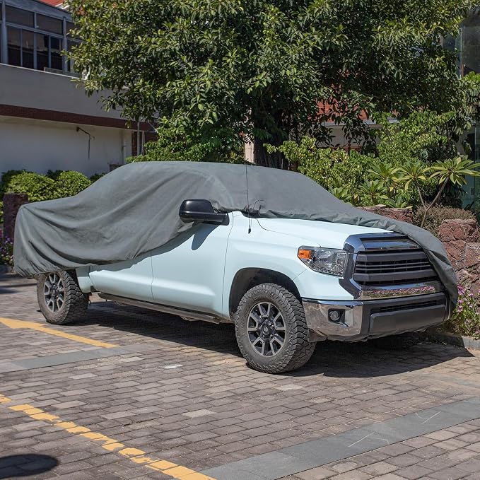 Leader Accessories Truck Car Cover for Pickup All-Weather, Fits 241"-250" | Waterproof, Breathable, Windproof Protection Against Rain, Snow, UV & Dust, Full-Exterior Cover for Indoor & Outdoor Use