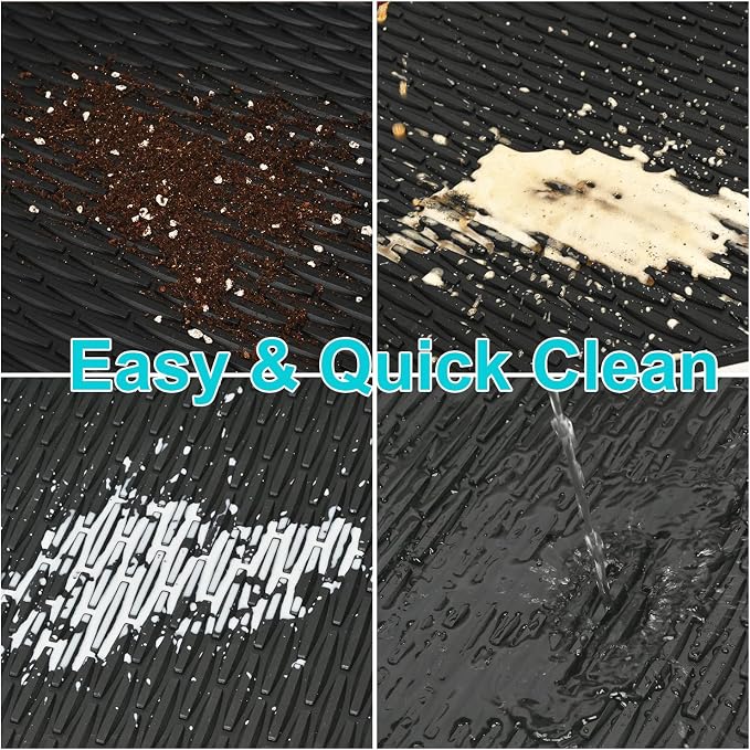 Car Floor Mats Custom Fit for BMW 7 Series G11 2016-2023 730i 740i 750i 760i Black Rubber Auto Liner Mats All Weather Protection Heavy Duty Odorless