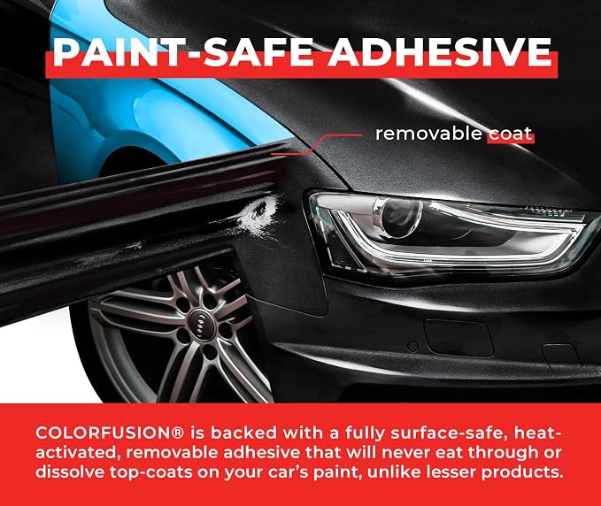 ColorFusion PPF by VViViD, Gloss Metallic Shadow Ash Grey Dry Apply PPF Vinyl Car Wrap Roll 1ft x 5ft