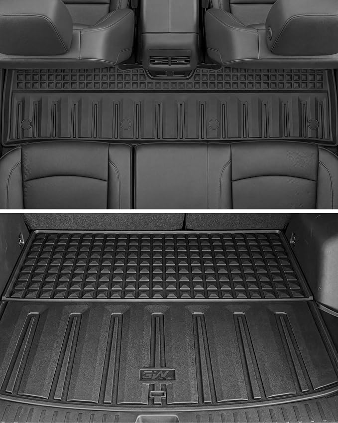 3W Floor Mats & Cargo Liner & Seat Back Mat 2025-2026 for Chevrolet Chevy Equinox/GMC Terrain (Not for Equinox EV), All Weather TPE Custom Fit Floor Mats, Car Mats Full Set for Equinox/Terrain