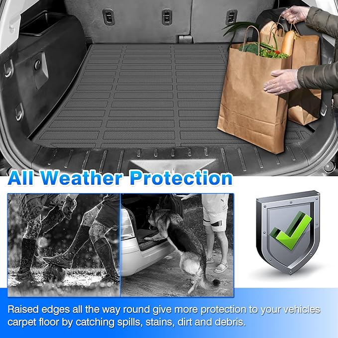 Cartist Floor Mats and Cargo Liner Fit for Chevy Equinox & GMC Terrain 2012 2013 2014 2015 2016 2017 All Weather Floor Mat Equinox Accessories Heavy Duty Carpet Protection