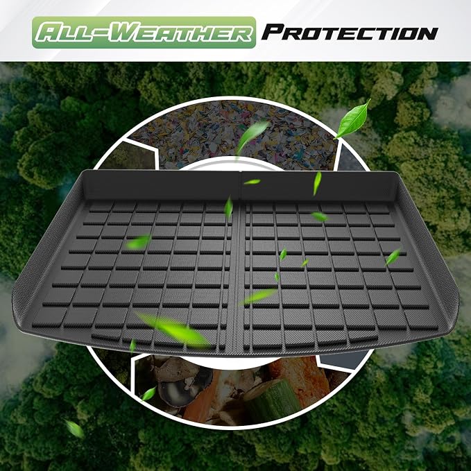 Floor Mats for Chevy Tahoe/GMC Yukon 7 Seats Bucket Seat (Not for Yukon XL) 2021-2025 2026, All Weather Cargo Liner for Tahoe Accessories, Heavy Duty Car Mats, Car Accessories