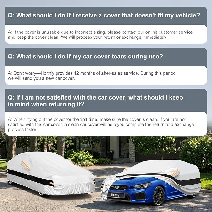 10 Layers Hatchback Car Cover Custom Fit for Subaru Impreza (1992-2026), Waterproof All Weather for Automobiles, Outdoor Full Cover Sun Dust Rain Protection with Cotton. Silver