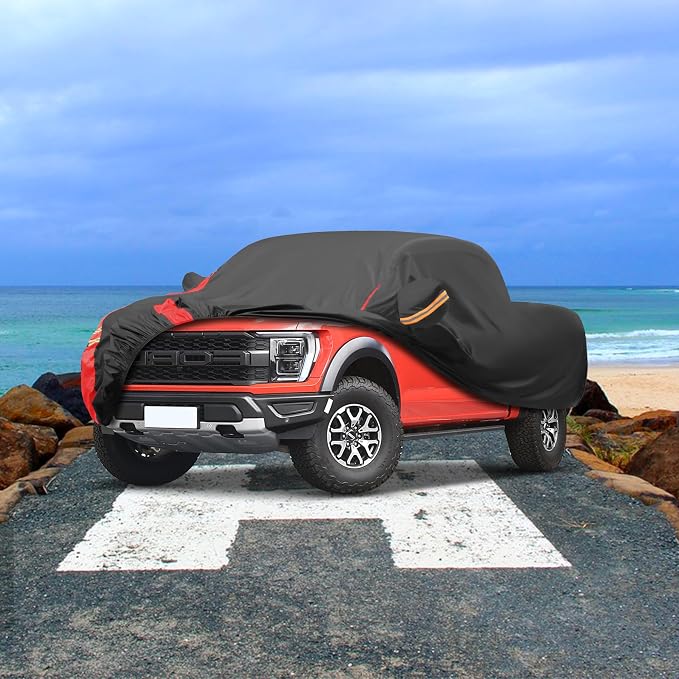 Custom Pickup Truck Car Cover for Toyota Tacoma 2005-2025, Waterproof All Weather Protection, Compatible with Dodge Charger - Heavy Duty Waterproof Car Cover for Rain, Snow, UV,Dust.
