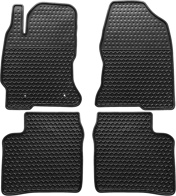 Car Floor Mats Custom Fit for Toyota Prius 2004 2005 2006 2007 2008 2009 Odorless Washable Heavy Duty Rubber (All Weather) Floor Liners Set Black