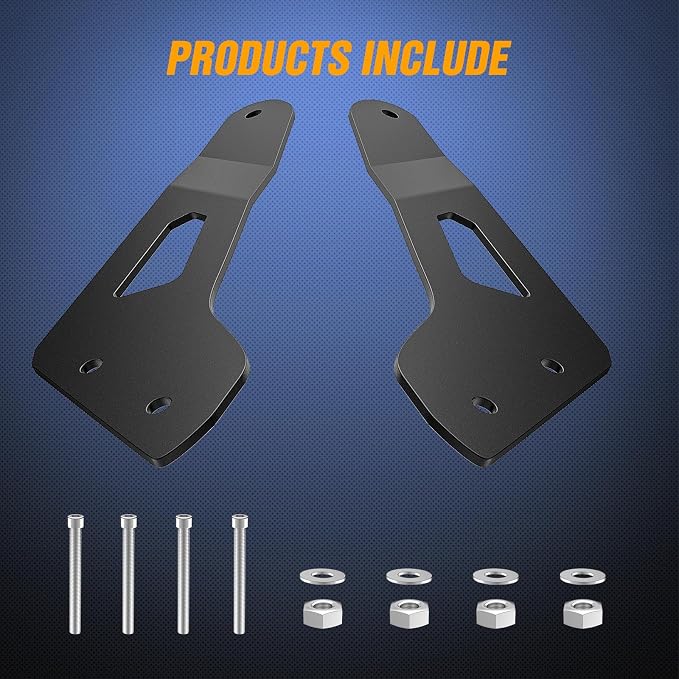 Nilight Light Bar Mounting Brackets for 50 Inch Straight Lights UTV Roof Upper Windshield Compatible with Can-am Maverick X3 MAX DS RS MR Turbo R 2017 2018 2019 2020 2021 2022 2023 2024