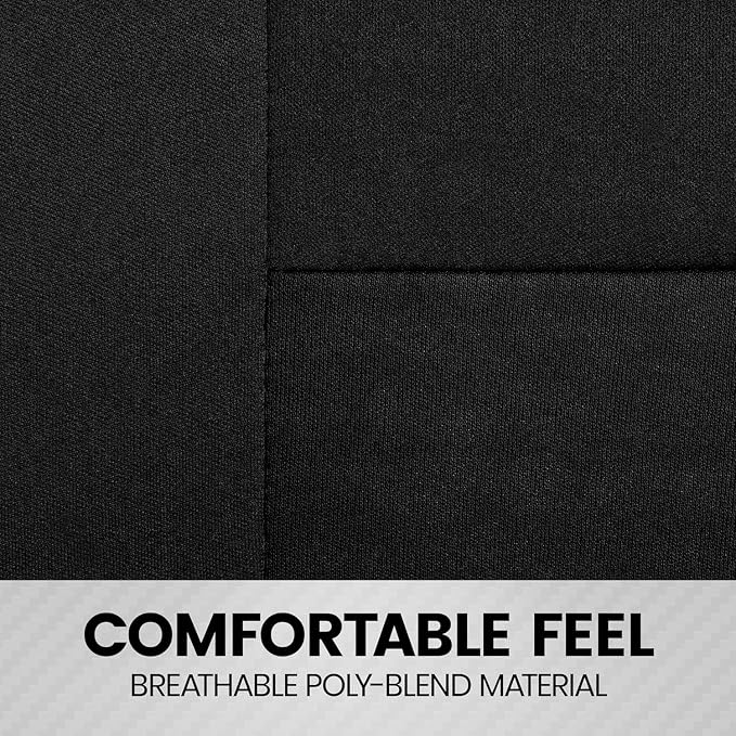 BDK PolyPro 2-Pack Front Car Seat Covers Set in Black/Black - Front Seat Covers for Cars Trucks Vans SUVs Sedans, Easy to Install Front Car Seat Cover Protection, Universal Fit Car Accessories