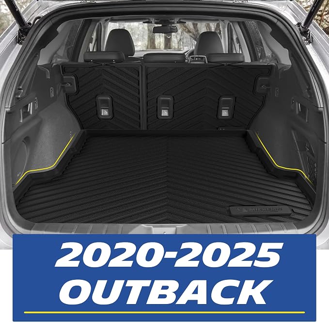 Michelin Vehicle Mats for 2020-2025 Subaru Outback (6 Piece) | Not Fit 2026, All-Weather TPE Custom Fit Liner, Premier