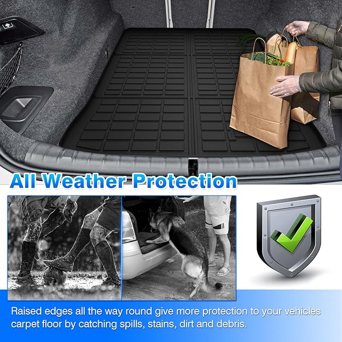 G30 Cargo mat - Trunk Mat for BMW G30 5 Series 2017-2023 | All Weather Trunk Mat for G30 Accessories, Heavy Duty Rubber Mats, Car Accessories