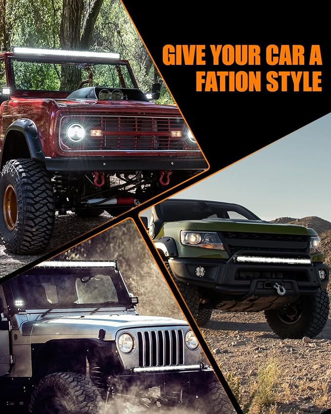 CO LIGHT 30 Inch Single Row Slim LED Light Bar 7800 LM 6000K Daylight White IP68 Waterproof Off-Road Spot & Flood Combo Beam – Easy Install for Wrangler F150 SUV Polaris RZR ATV UTV Truck