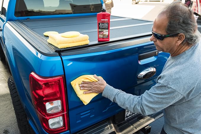 Mothers California Gold Brazilian Carnauba Cleaner Wax, 16 oz. (05701) | Cleans & Waxes in One Step, Removes Oxidation & Swirls, Premium Carnauba Shine & Protection for All Paint Finishes