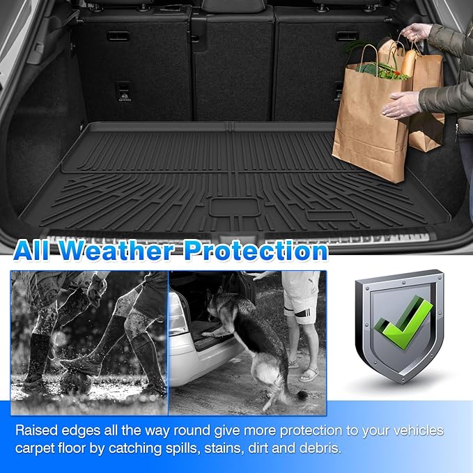 Cartist Floor Mats and Cargo Liner Fit for Audi Q3 2019 2020 2021 2022 2023 2024 2025 All Weather Floor Mat Q3 Accessories Heavy Duty Carpet Protection