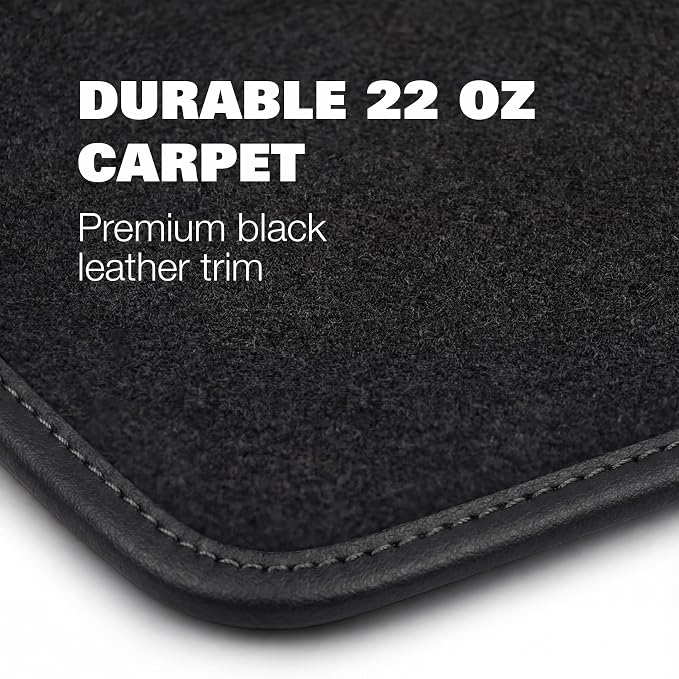 Floor Mats for Honda Accord 2018-2027 Sedan - Custom 3D Fit - Waterproof Anti-Slip Backing - 22oz Heavy Duty Carpet Mat - Set of 4 All Weather Car Liner Floormats (for 2023-2027 Honda Accord)