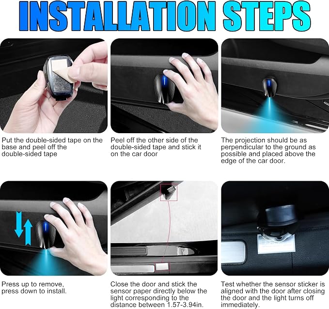 Car Door Lights,Door Lights Logo Projector Rechargeable,Car Door Projector Lights,HD Car Welcome Light for Cars Use At Night 2pcs. (for Ni-ss-aan)