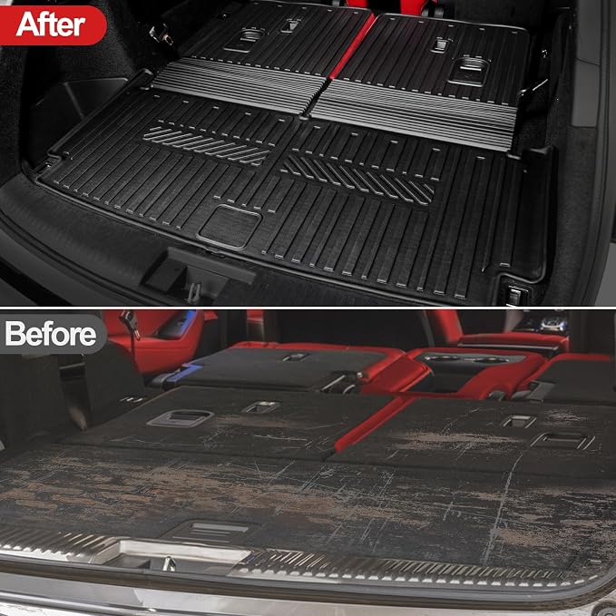 Cargo Mat for 2022-2026 Acura MDX Accessories, All Weather TPE Cargo Liner with Backrest Mat and Left Storage Mat for 2025 2026 Acura MDX Type S Accessories