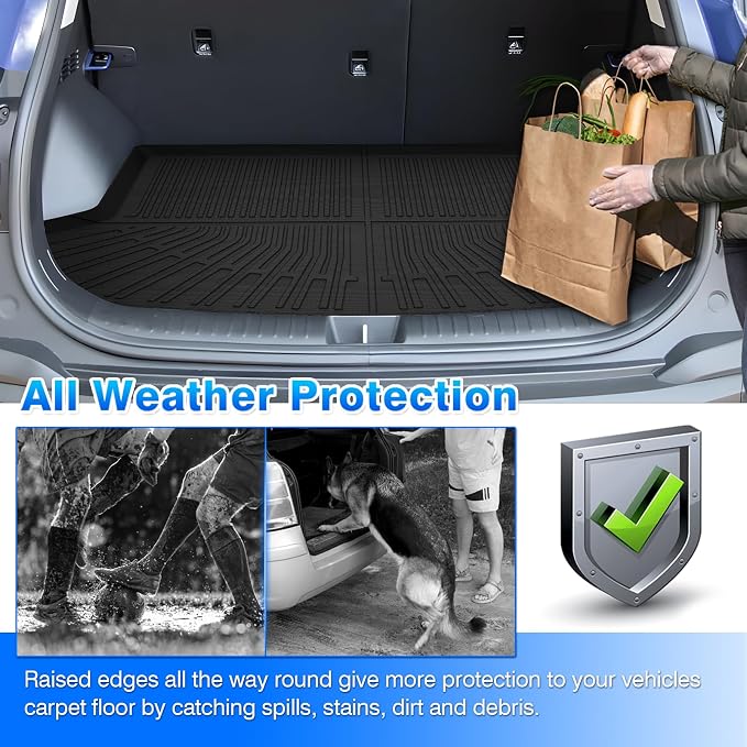 Seltos Cargo mat - Trunk Mat for Kia Seltos 2021-2026 | All Weather Trunk Mat for Seltos Accessories, Heavy Duty Rubber Mats, Car Accessories