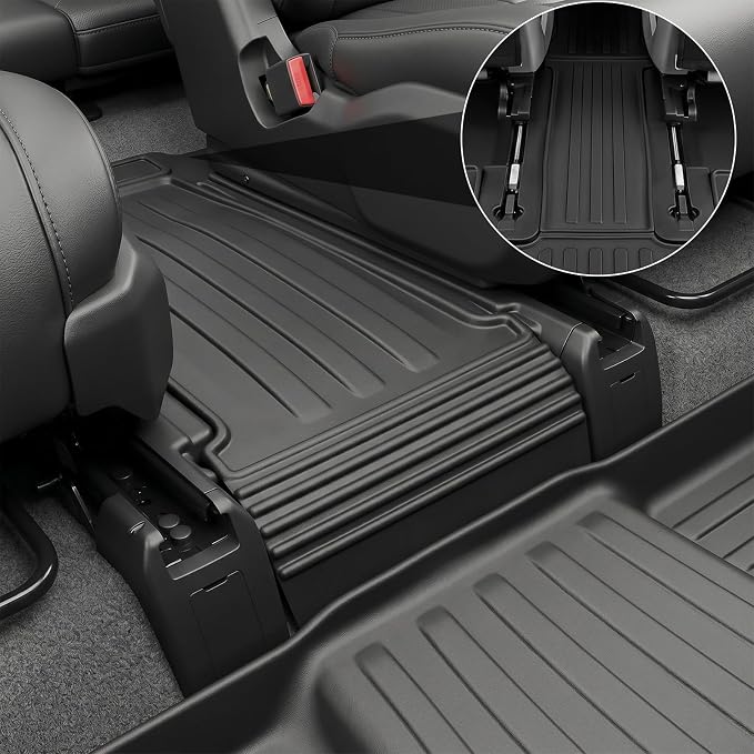 Auxko All Weather Floor Mats for 2027 Kia Telluride Hybrid TPE Liners All Season Accessories Guard Odorless Anti-Slip Floor Liners