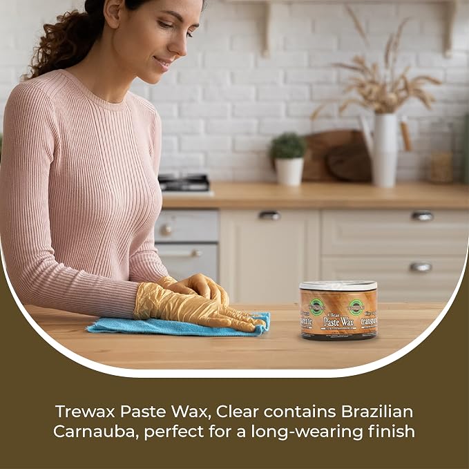 Paste Wax with Carnauba Wax, Clear, 12.35-Ounce, Pack of 2, Ideal on Hardwood Floors, Fine Furniture, Granite, Marble, and Bronze