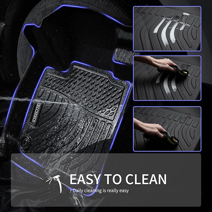KELCSEECS® Floor Mats & Cargo Liner for 2025 2026 Mazda CX-50 Hybrid(Only for Hybrid),All Weather Protection TPE Floor Liners Front& Rear Row Full Set CX50 Hybrid Accessories Black